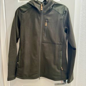 Fjallraven women’s Keb fleece hoodie deep forest